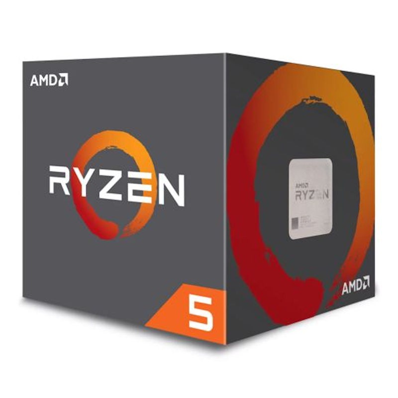 AMD Ryzen 5 2600 CPU with Wraith Cooler, AM4, 3.4GHz (3.9 Turbo), 6-Core,  65W, 19MB Cache, 12nm, 2nd Gen, No Graphics, Pinnacle Ridge