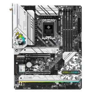 Asrock Z790 STEEL LEGEND WIFI, Intel Z790, 1700, ATX, 4 DDR5, HDMI, DP, eDP, Wi-Fi 6E, 2.5G LAN, PCIe5, RGB, 5x M.2 - Image 1