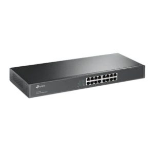 TP-LINK (TL-SF1016) 16-Port 10/100Mbps Unmanaged Rackmount Switch, 19-inch Steel Case - Image 1