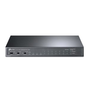 TP-LINK (TL-SL1311MP) 8-Port Unmanaged Desktop PoE+ Switch, 8-Port 10/100Mbps + 2-Port Gigabit RJ45 & 1 Gigabit SFP - Image 1