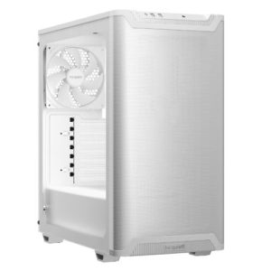 Be Quiet! Pure Base 501 Airflow Window Gaming Case, ATX w/ Glass Side, Compact Design, 2 Pure Wings 3 Fans, High Airflow Front & Top, USB-C, White - Image 1